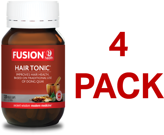 Fusion Health Hair Tonic 120 Capsules - 4 Pack