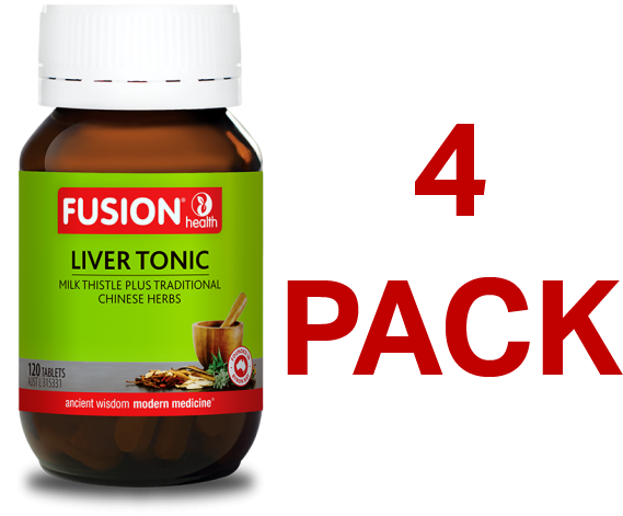 Fusion Health Liver Tonic 120 Tablets - 4 Pack