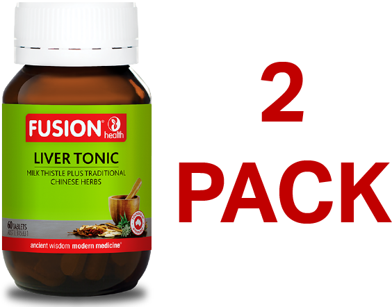 Fusion Health Liver Tonic 60 Tablets - 2 Pack