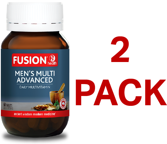 Fusion Health Men's Multi Advanced 60 Tablets - 2 Pack