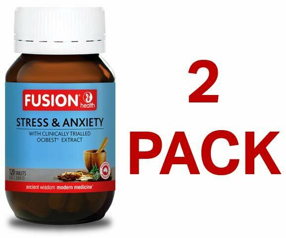 Fusion Health Stress & Anxiety 120 Tablets - 2 Pack