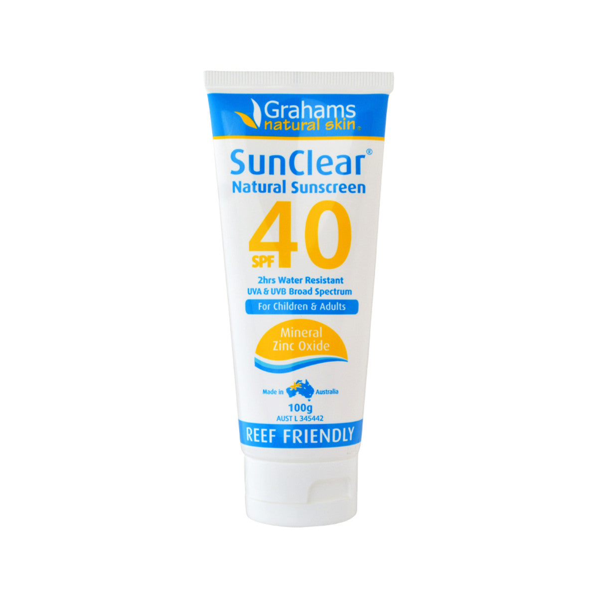 Grahams Natural - SunClear Natural Sunscreen SPF 40 (for Children & Adults)