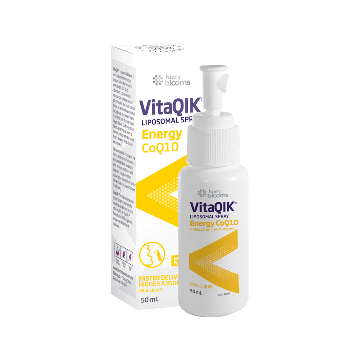 Henry Blooms - VitaQIK Liposomal Spray Energy CoQ10