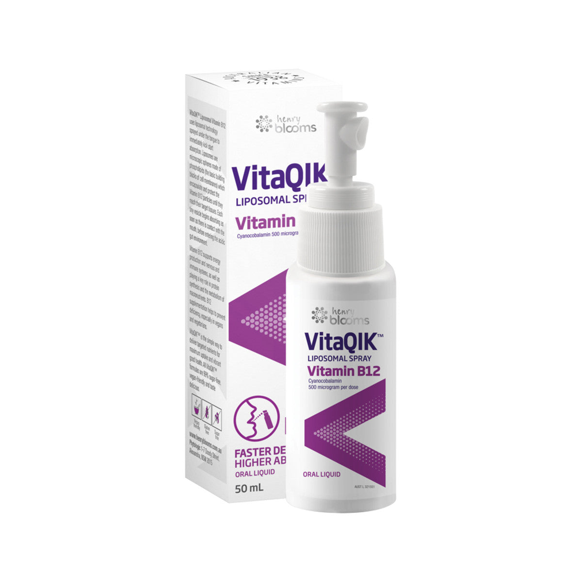 Henry Blooms - VitaQIK Liposomal Spray Vitamin B12