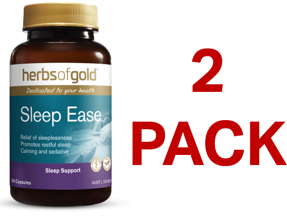 Herbs of Gold Sleep Ease 60 Capsules - 2 Pack