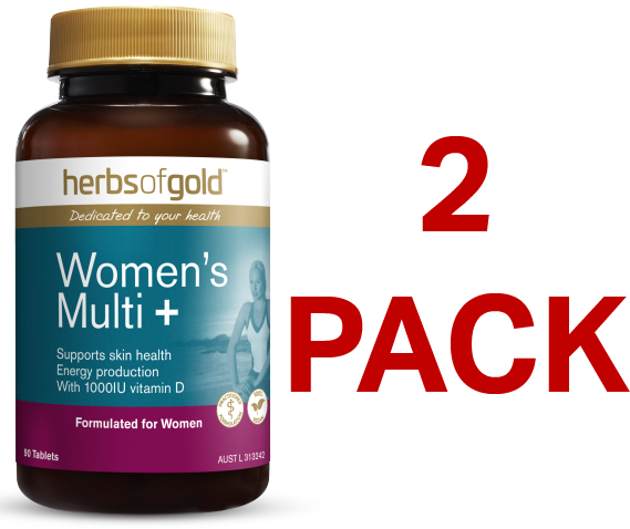 Herbs of Gold Women's Multi+ 90 Tablets - 2 Pack