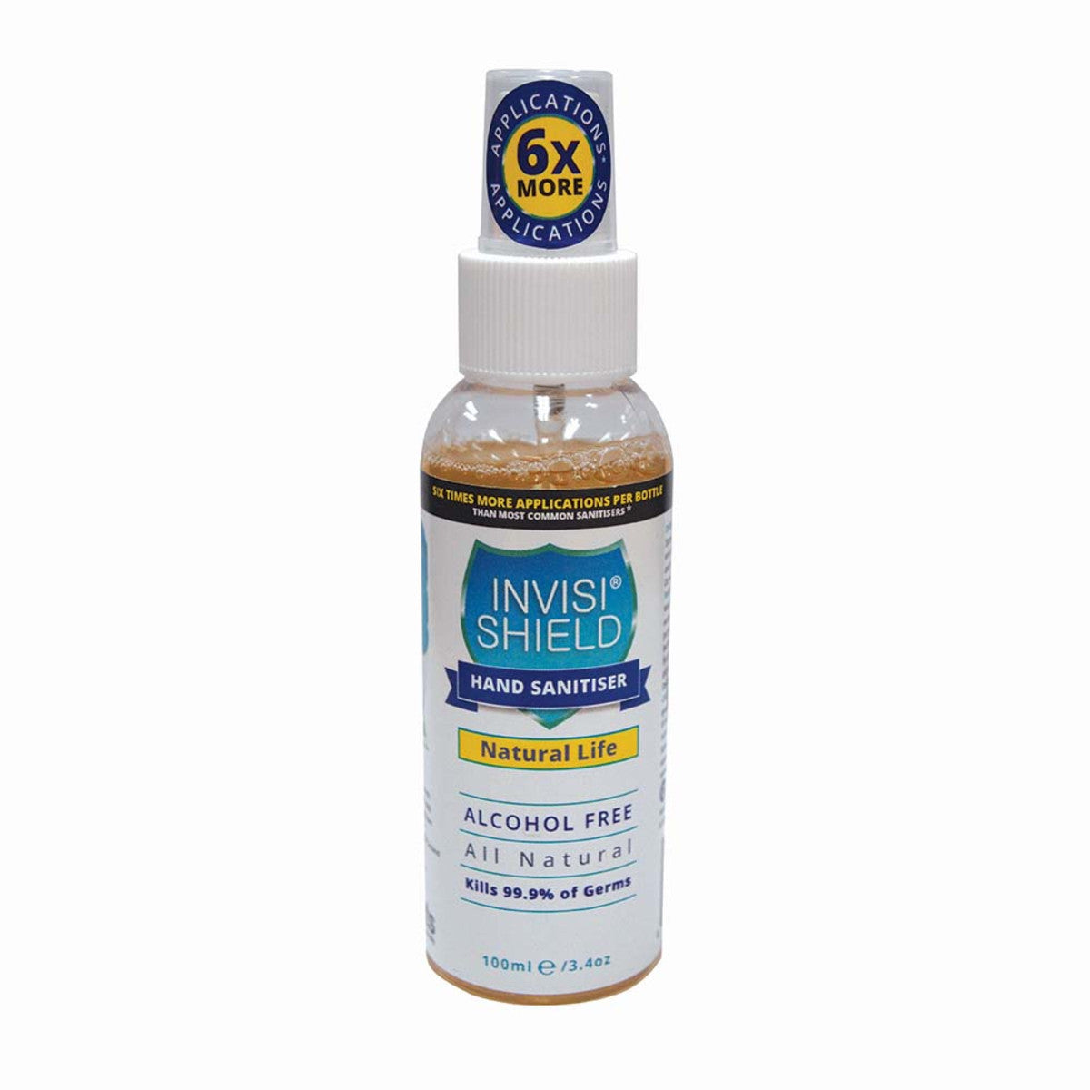 Invisi Shield Hand Sanitiser Alcohol Free All Natural 100ml Spray