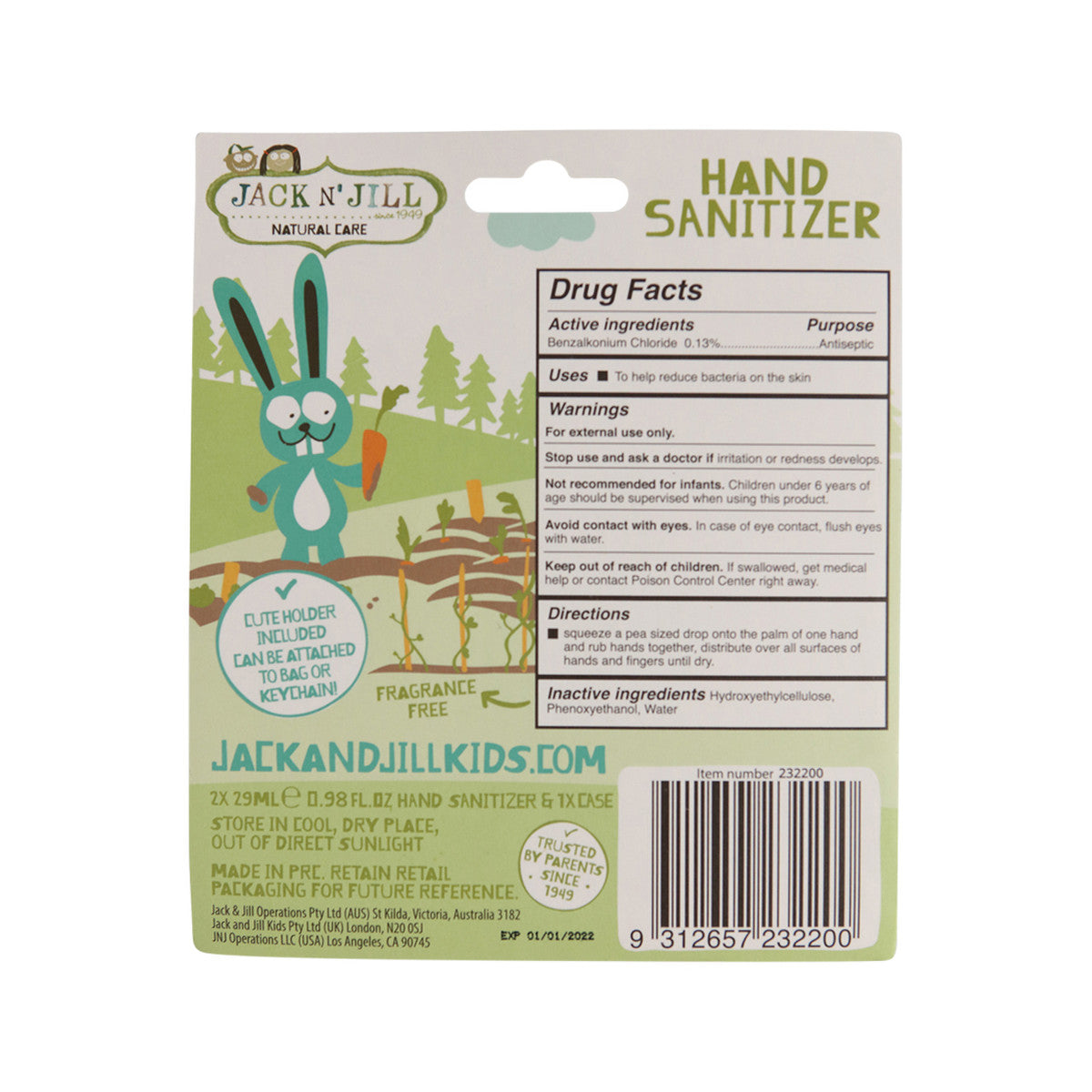 Jack N' Jill - Hand Sanitizer Gel (2 Pack)