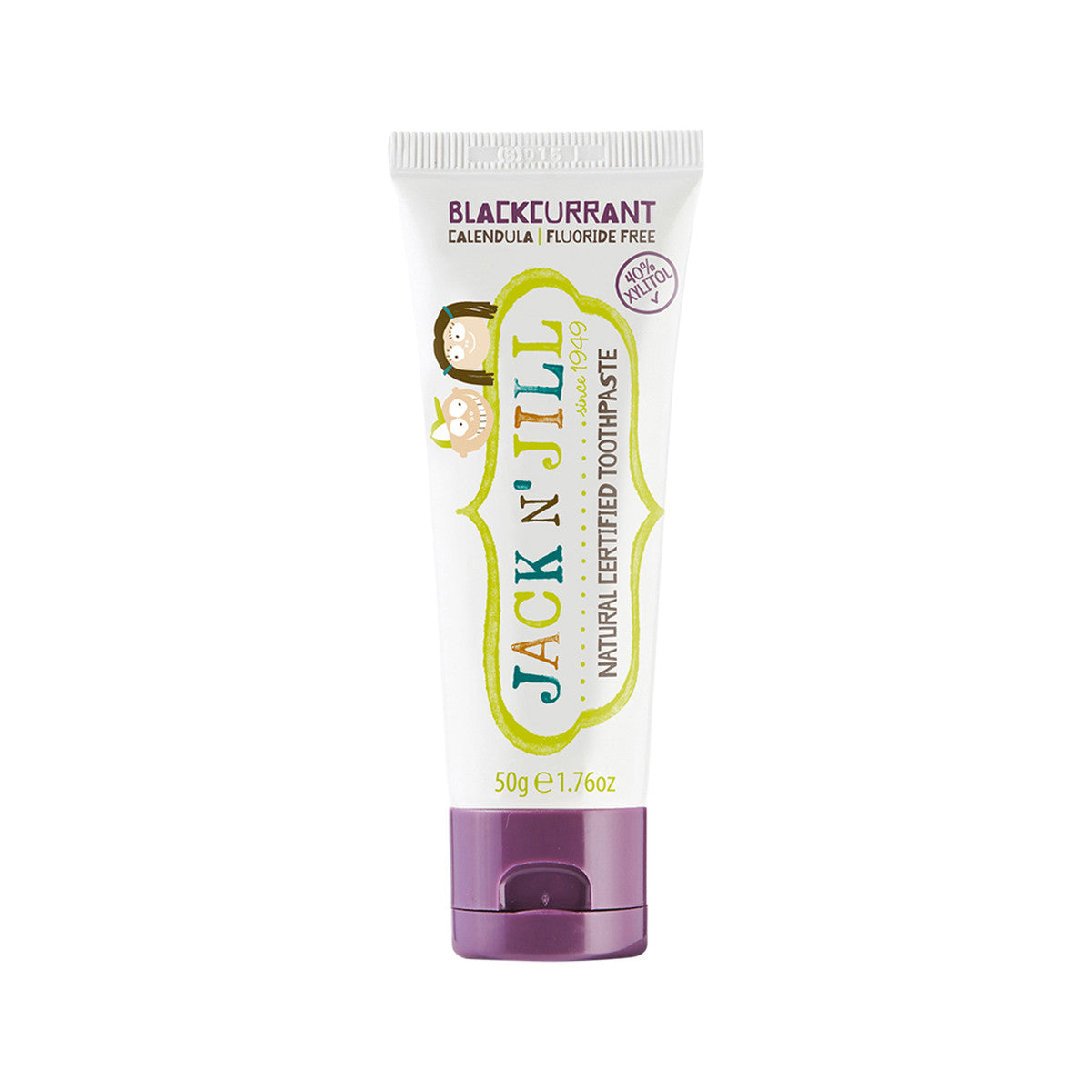 Jack N' Jill - Natural Toothpaste with Calendula (Fluoride Free) Blackcurrant
