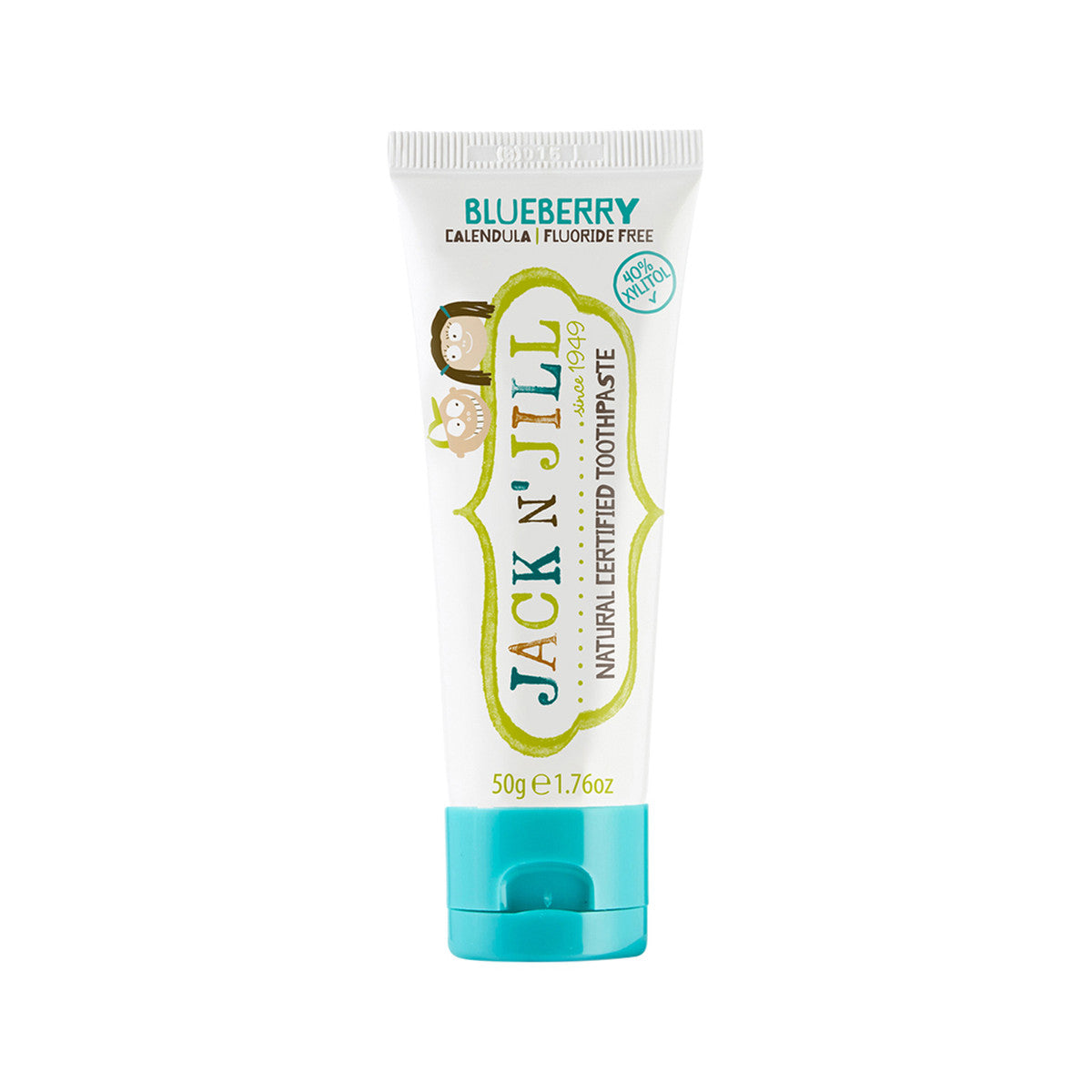 Jack N' Jill - Natural Toothpaste with Calendula (Fluoride Free) Blueberry