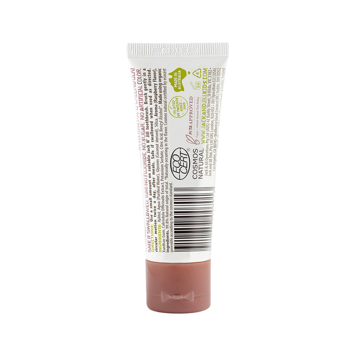 Jack N' Jill - Natural Toothpaste with Calendula (Fluoride Free) Raspberry