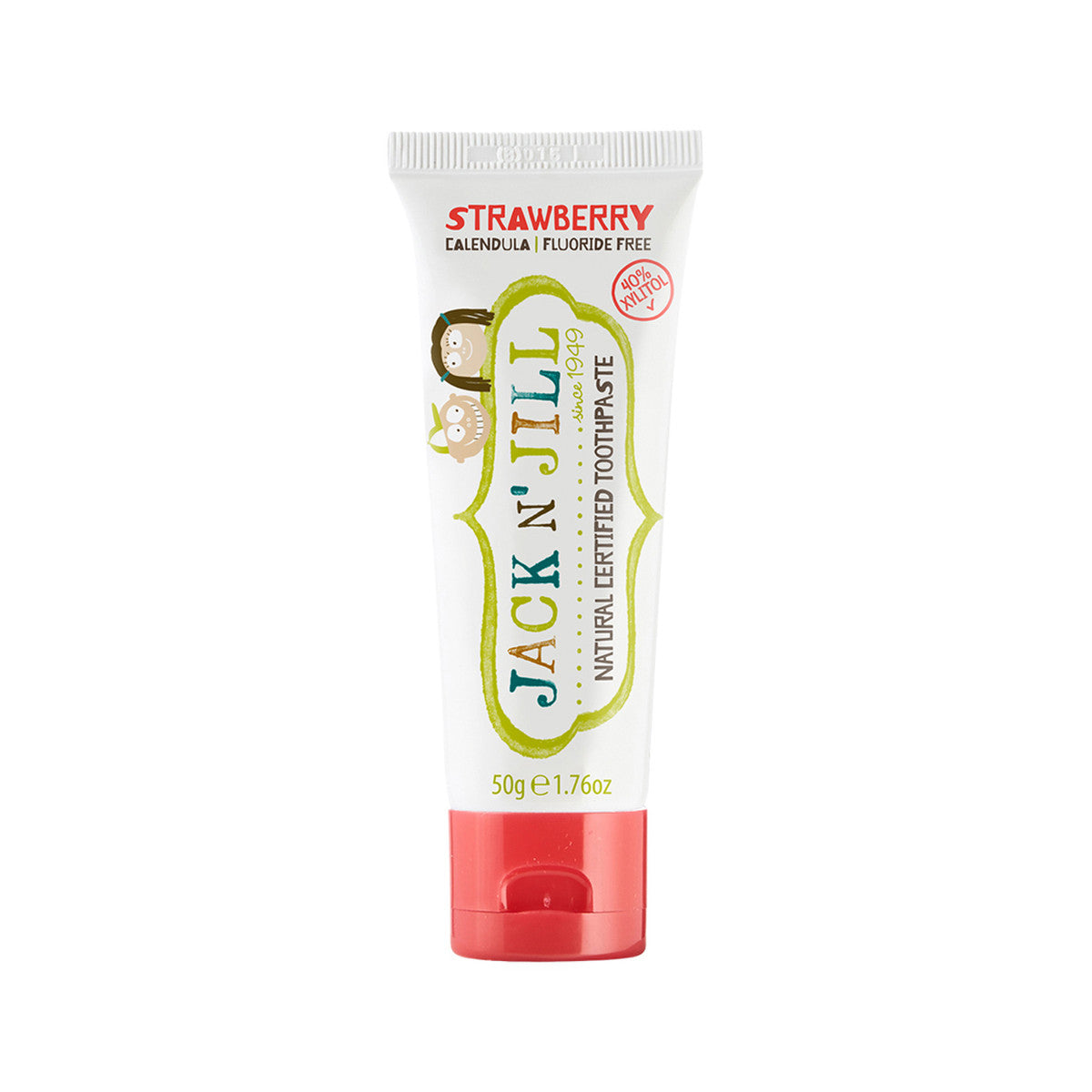 Jack N' Jill - Natural Toothpaste with Calendula (Fluoride Free) Strawberry