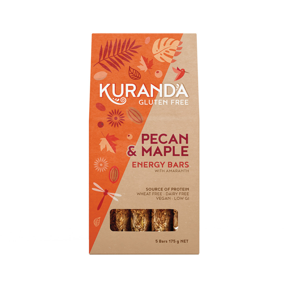Kuranda - Gluten Free Energy Bars Pecan and Maple 35g