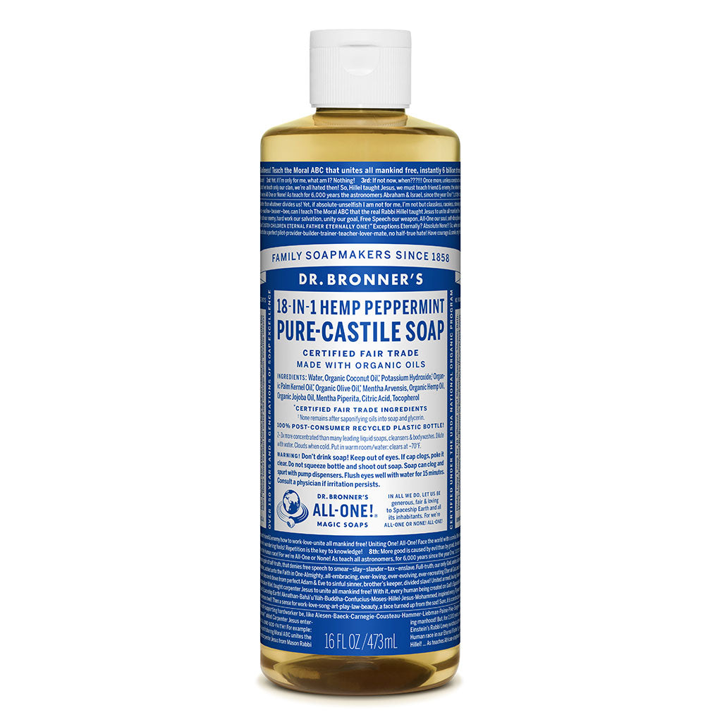 Dr. Bronner's - Pure-Castile Peppermint Liquid Soap