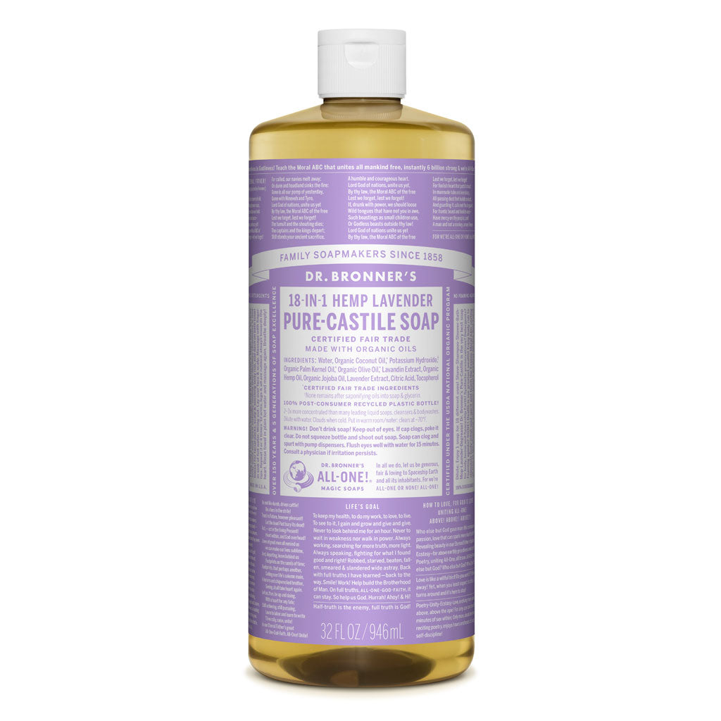 Dr Bronner's - Pure-Castile Lavender Liquid Soap