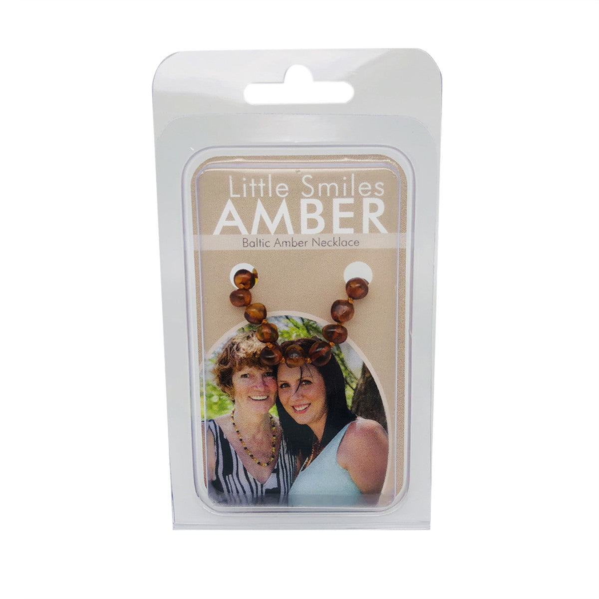 Little Smiles Amber Adult Necklace (48cm) Brown
