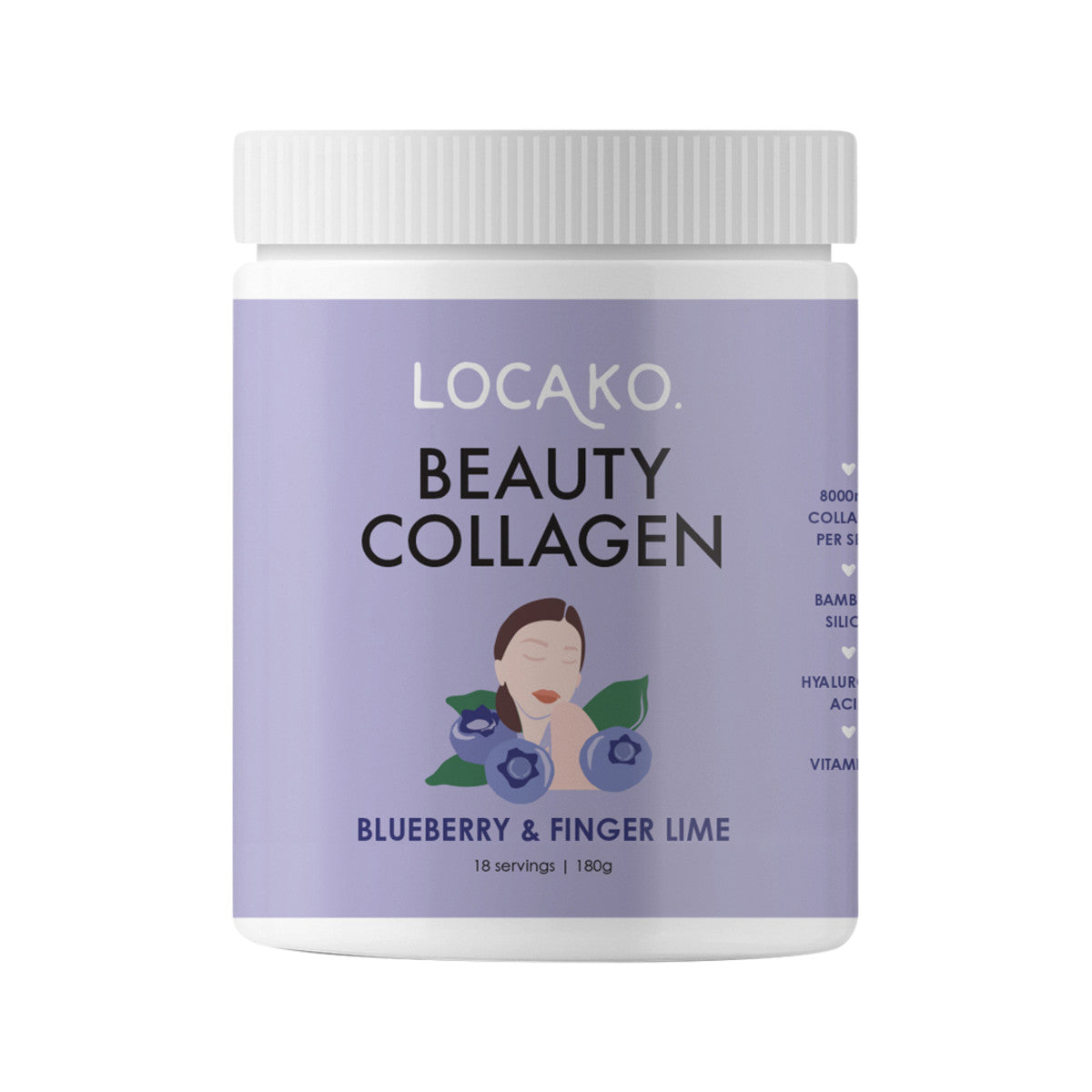 Locako Beauty Collagen Blueberry and Fingerlime