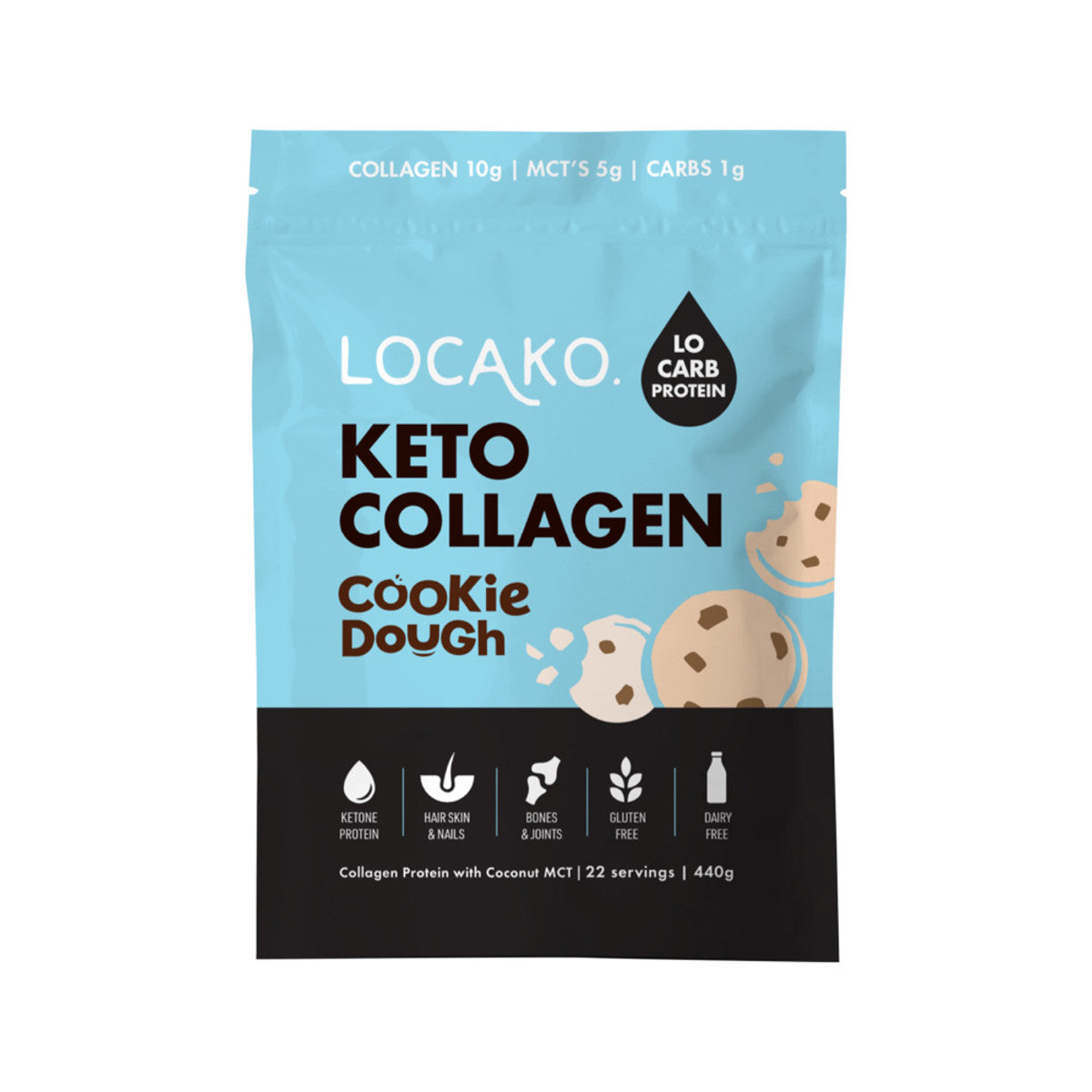 Locako Keto Collagen Cookie Dough 440g
