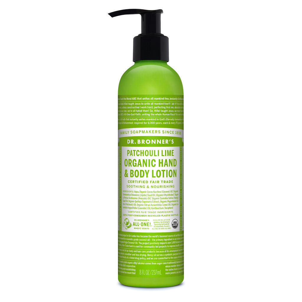 Dr Bronner's - Patchouli Lime Organic Hand & Body Lotion