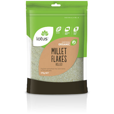 Lotus - Organic Rolled Millet Flakes