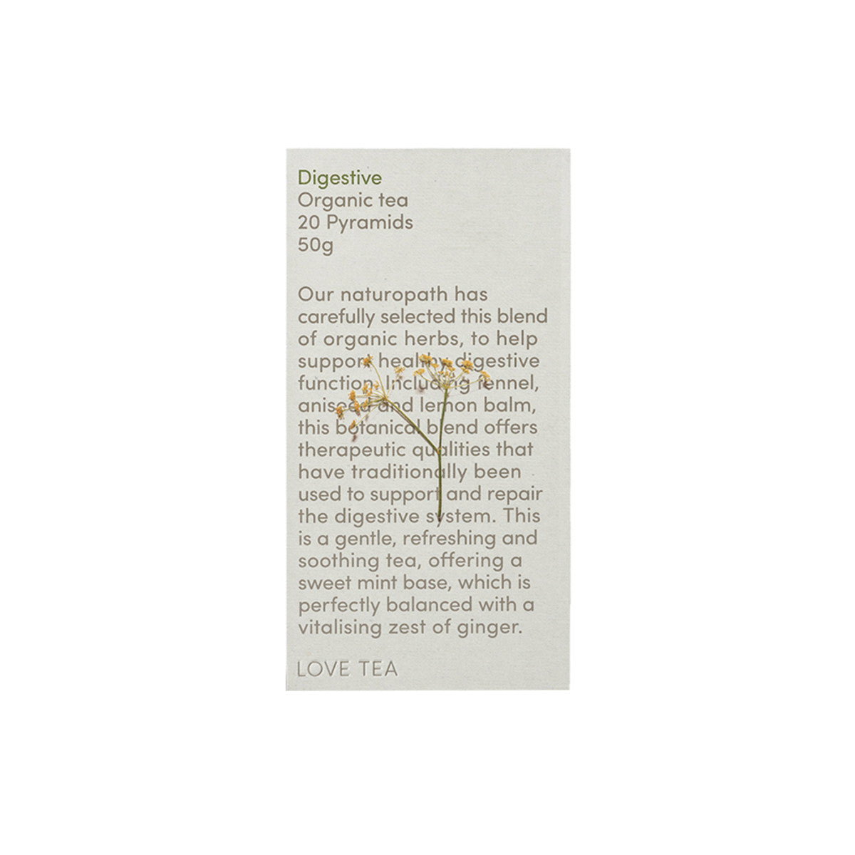 Love Tea - Organic Digestive Tea Bags