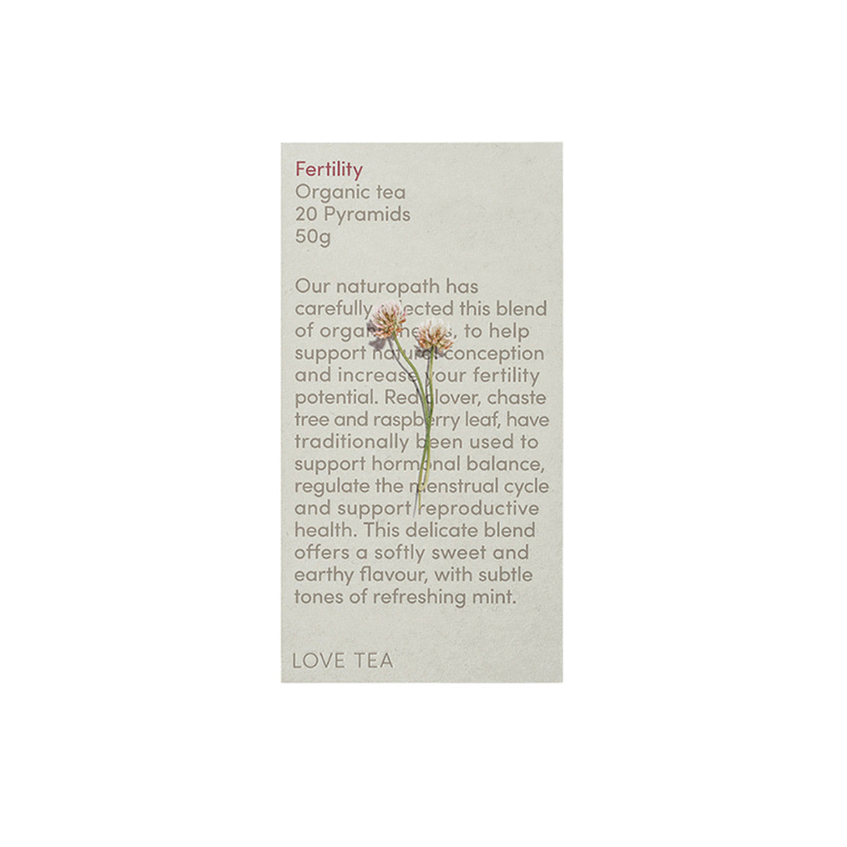 Love Tea - Organic Fertility Tea Bags