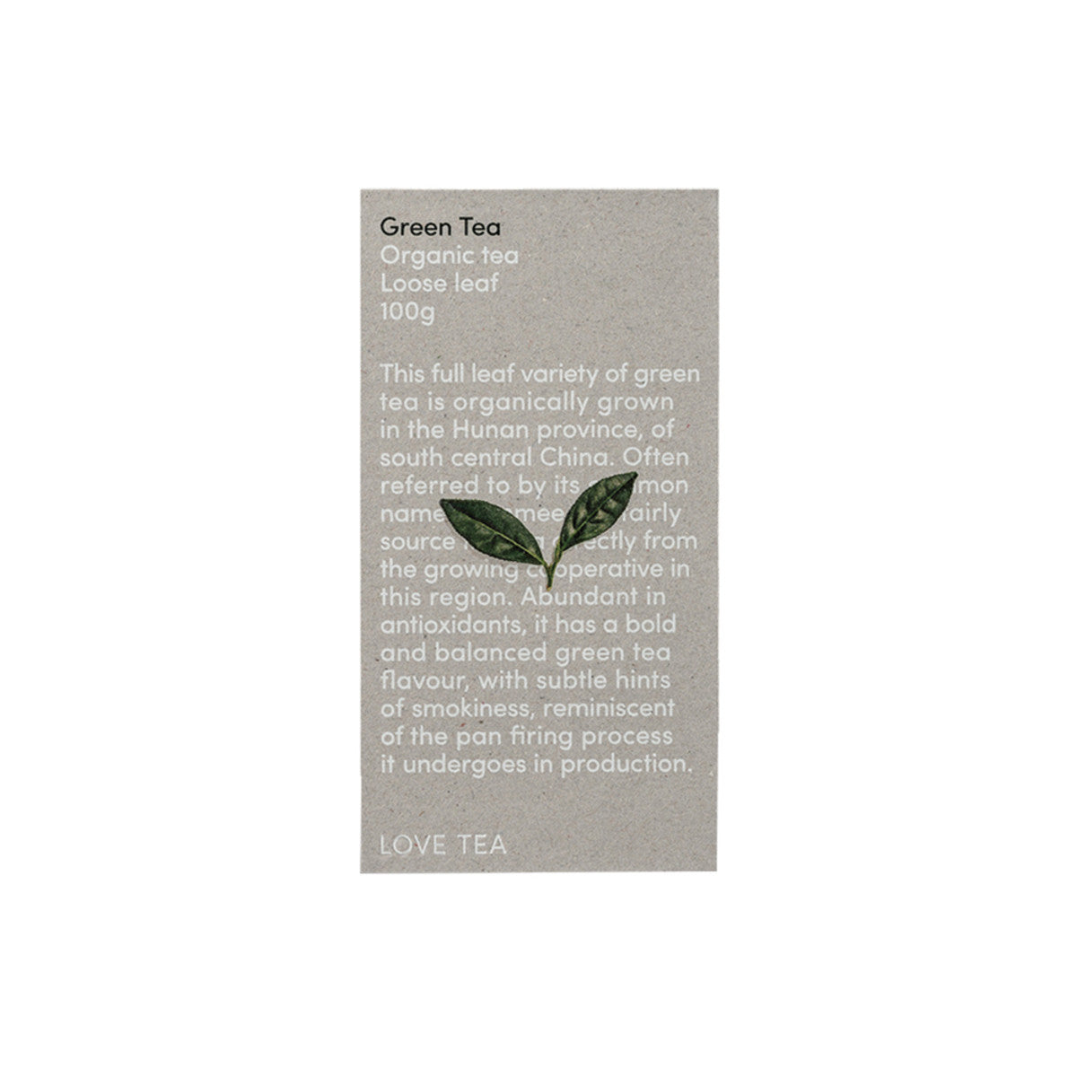 Love Tea - Organic Green Tea Loose Leaf