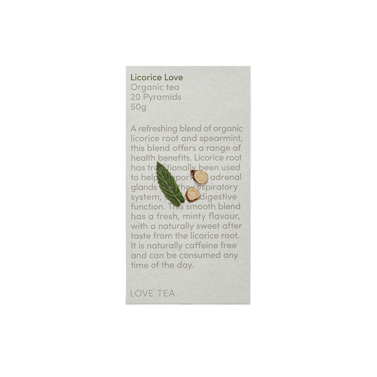 Love Tea - Organic Licorice Love Tea Bags