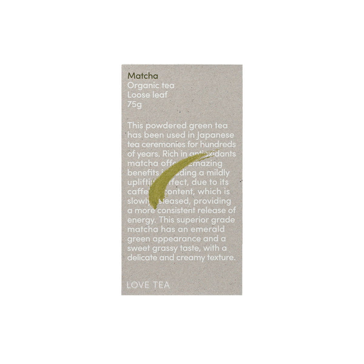 Love Tea - Organic Matcha Loose Leaf