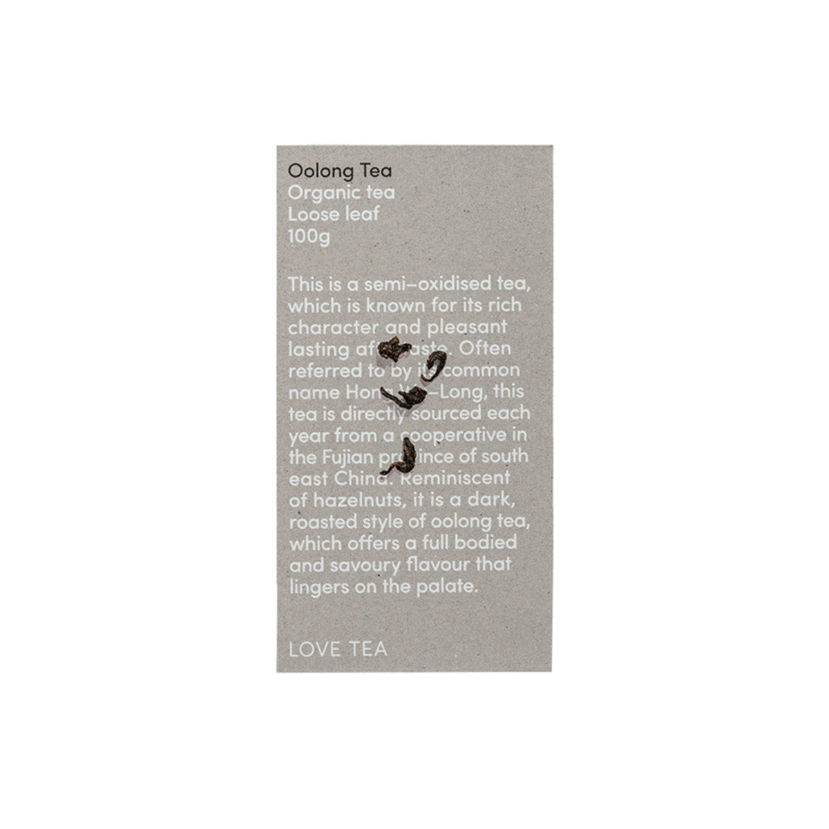Love Tea - Organic Oolong Tea Loose Leaf