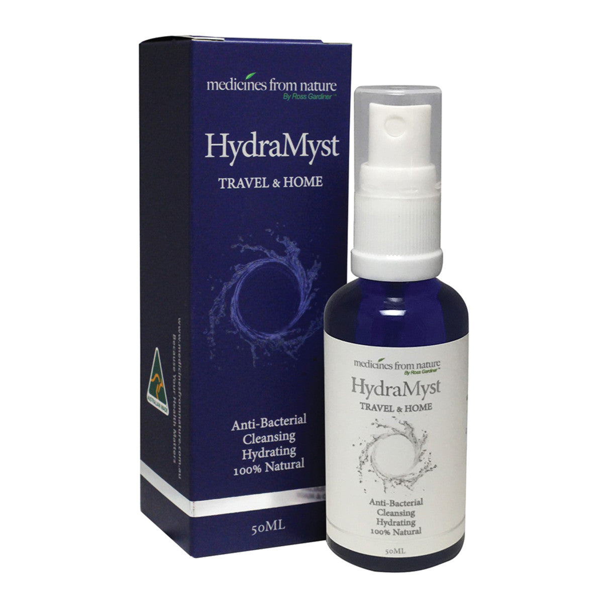 Medicines From Nature - HydraMyst Travel & Home (Anti-Bacterial Colloidal Silver) Spray