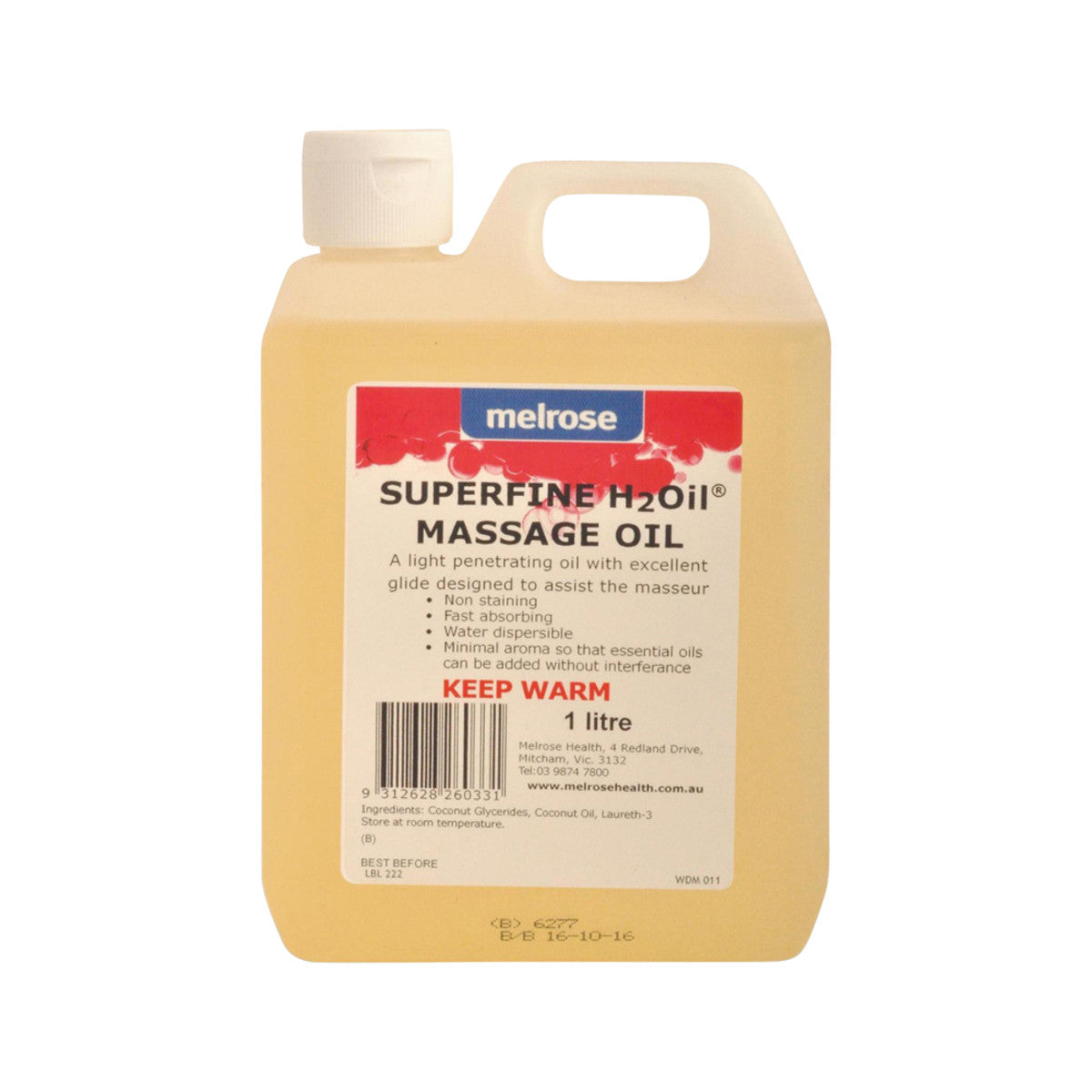 Melrose - H2Oil Superfine Massage Oil