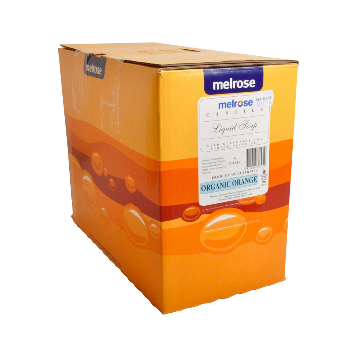 Melrose Organic Castile Soap Orange 9L