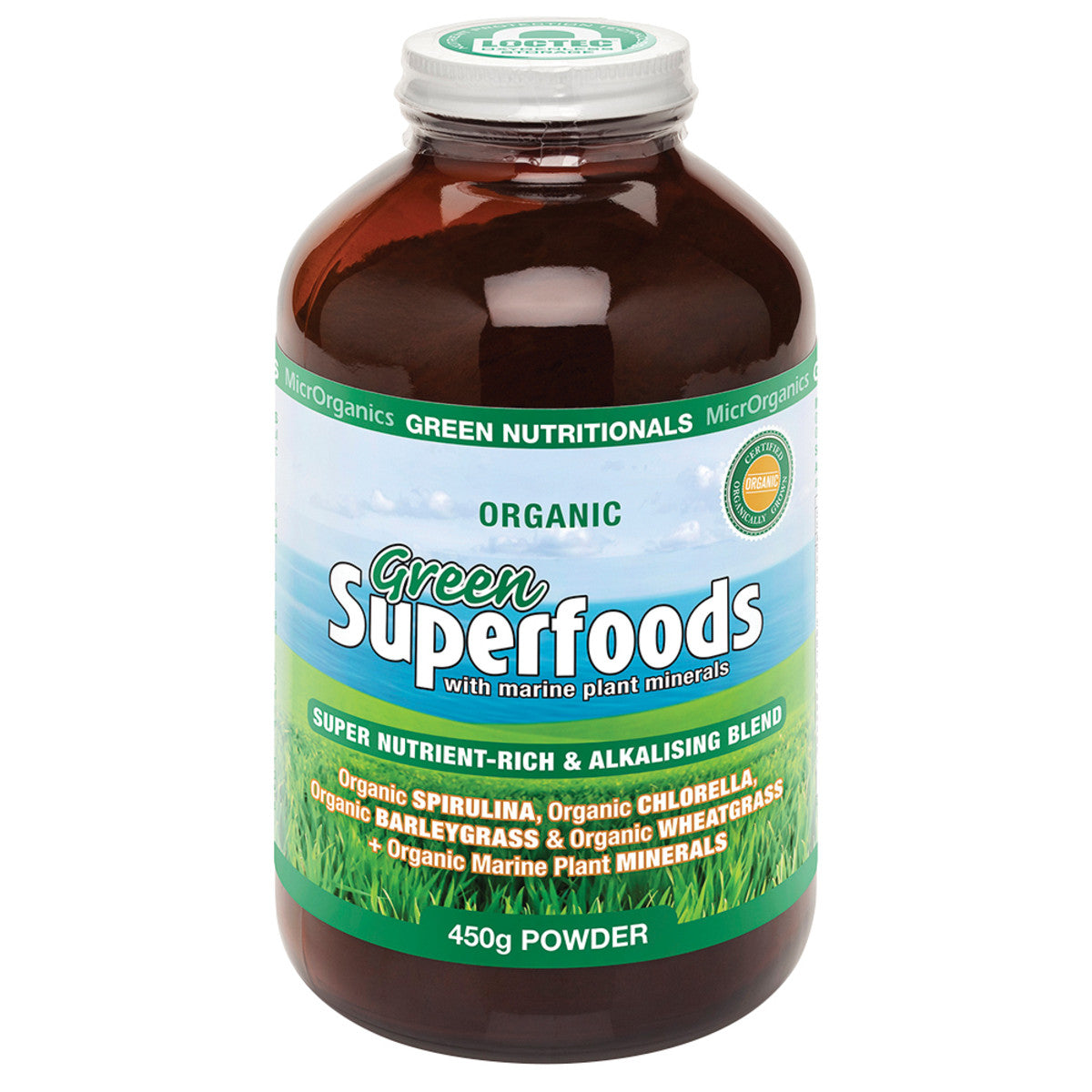 MicrOrganics Green Nutrit Green Superfoods Powder 450g
