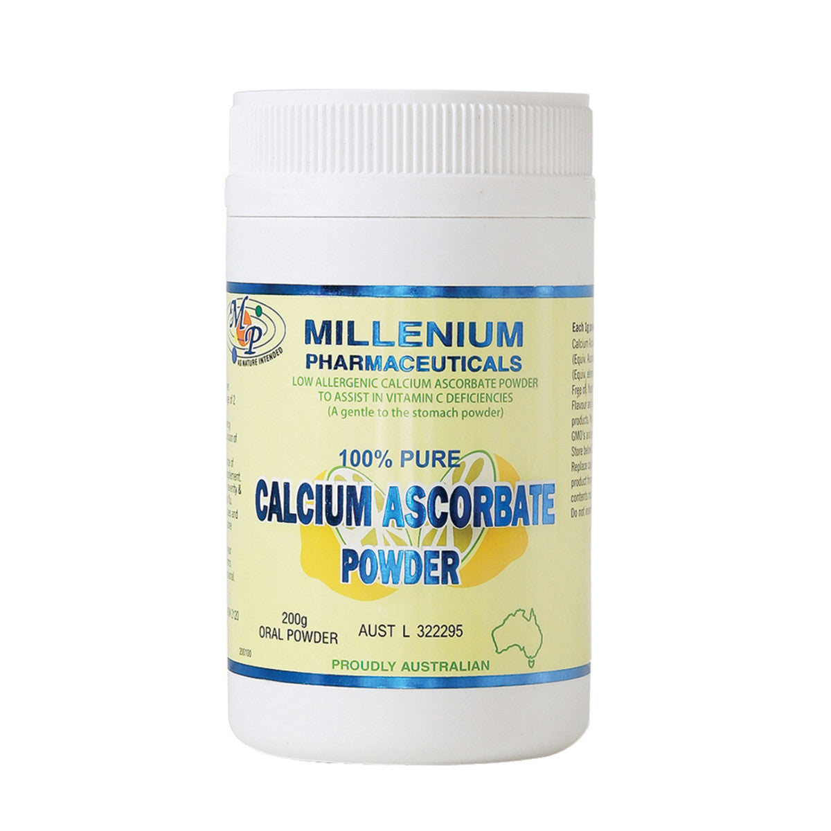 Millenium - Pharmaceuticals Calcium Ascorbate