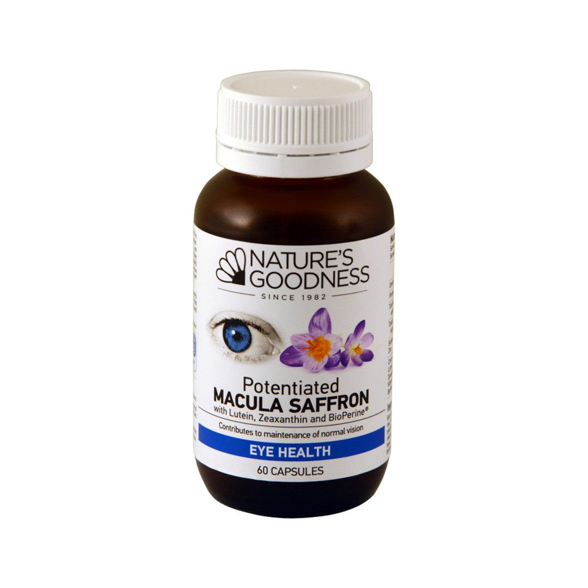 Nature's Goodness - Potentiated Macula Saffron (with Lutein, Zeaxanthin & BioPerine)