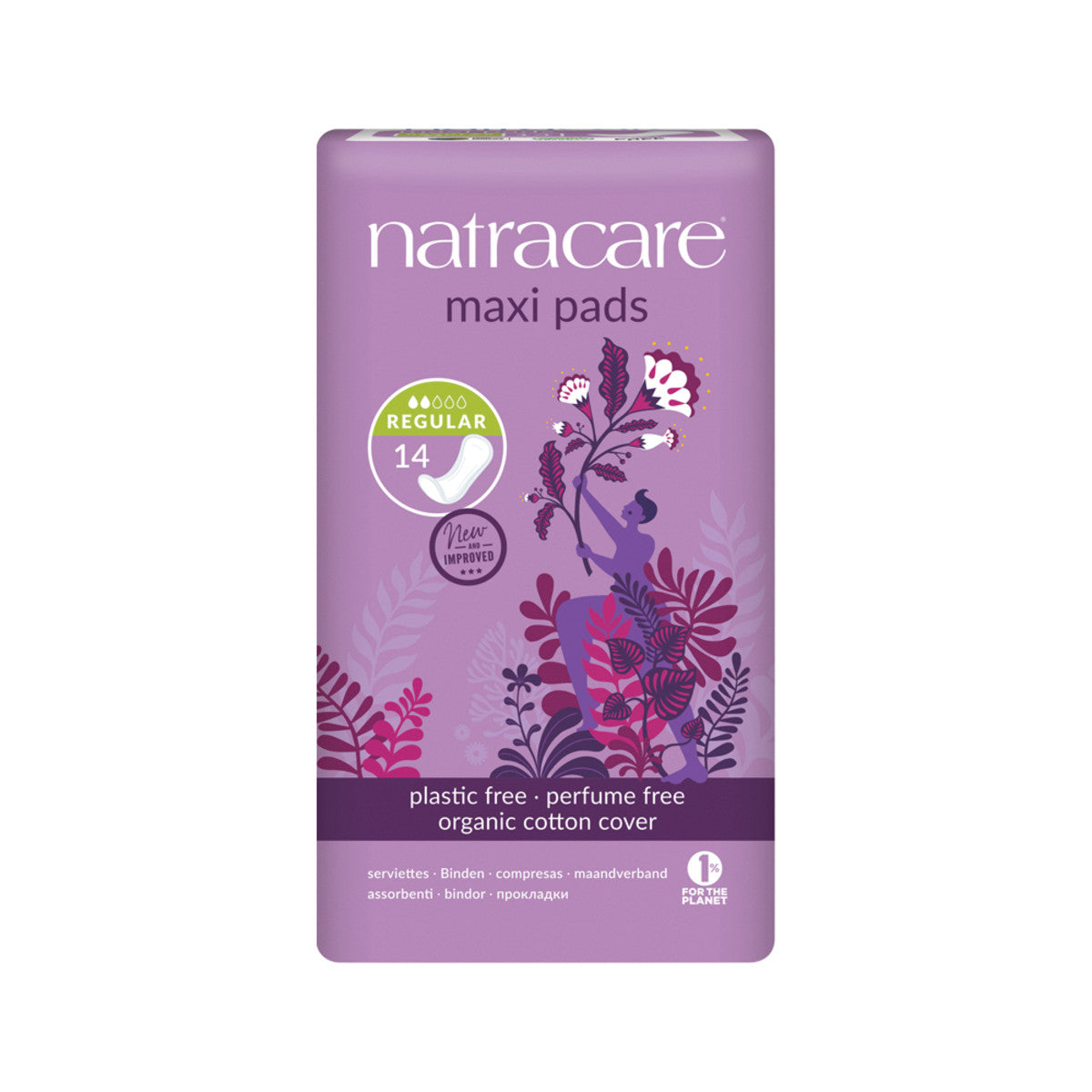 Natracare - Maxi Pads Regular with Organic Cotton Cover