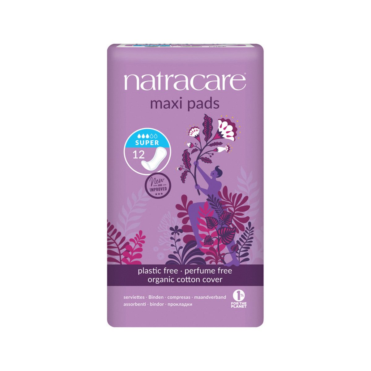 Natracare - Maxi Pads Super with Organic Cotton Cover
