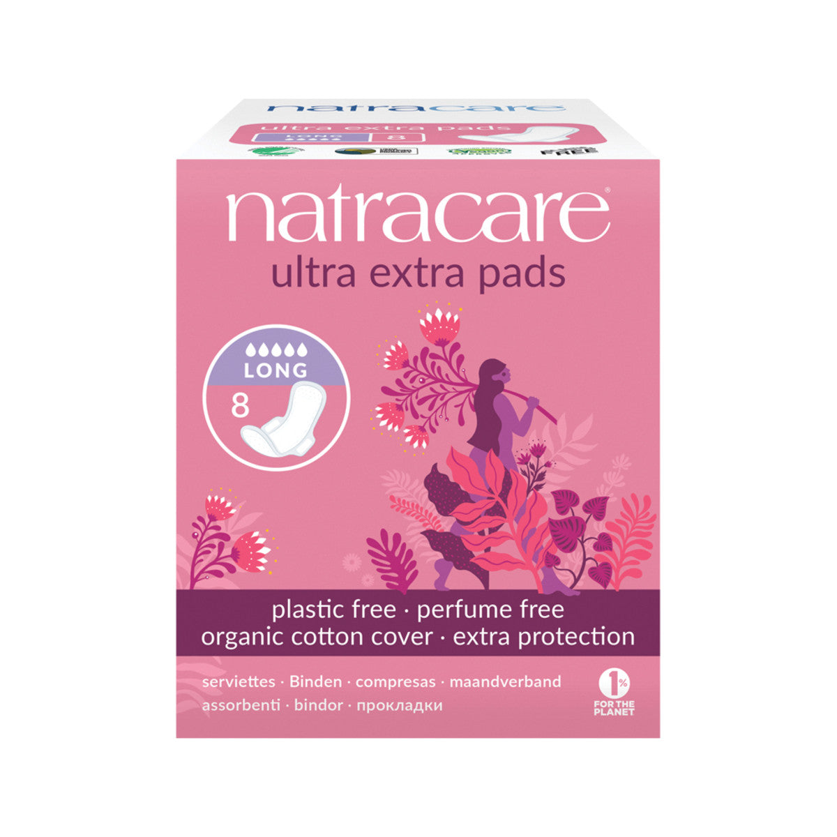 Natracare - Ultra Extra Pads Long with Organic Cotton Cover