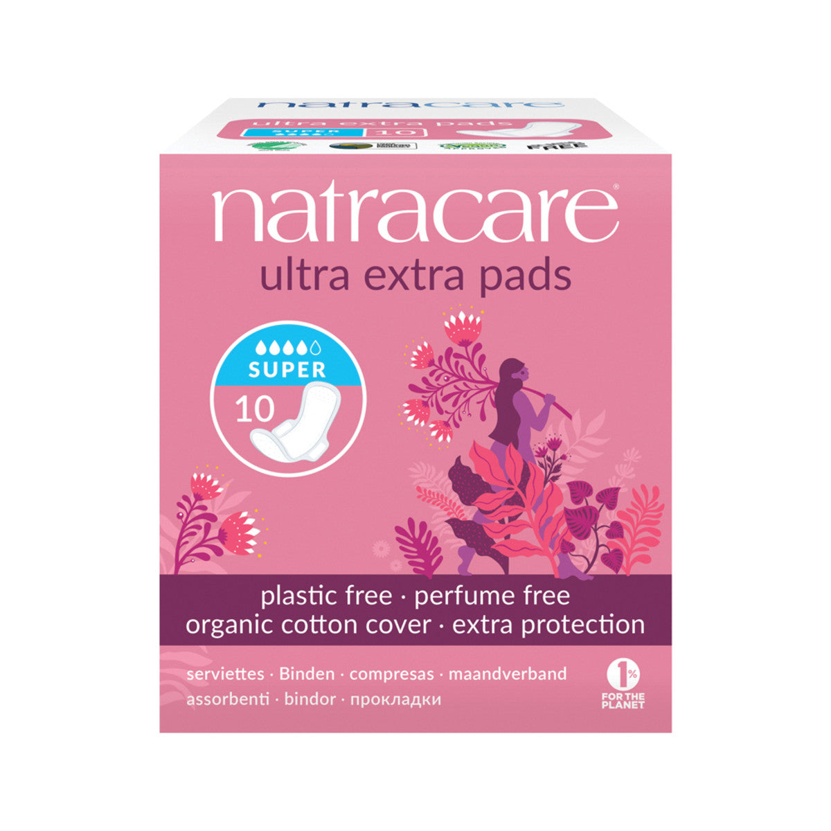 Natracare - Ultra Extra Pads Super with Organic Cotton Cover