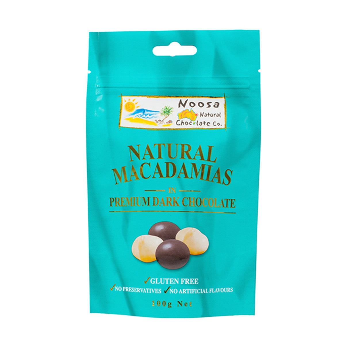 Noosa Natural Macadamias Dark Chocolate 100g