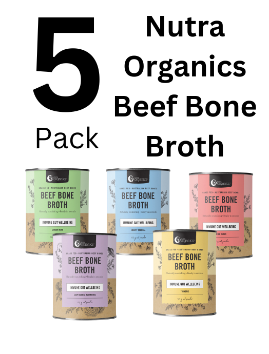 Nutra Organics - Beef Bone Broth (5 Pack)