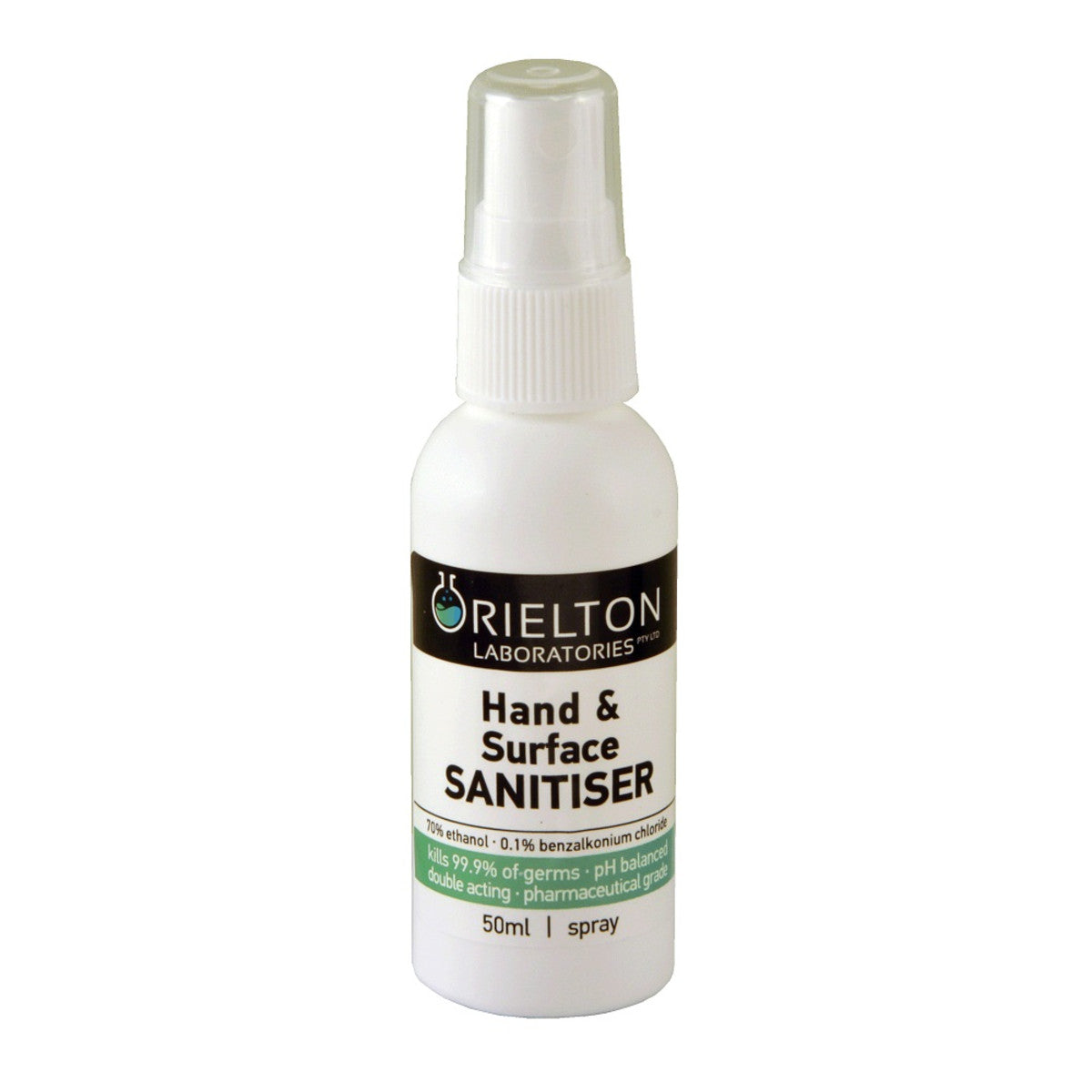 Orielton Laboratories Hand and Surface Sanitiser 50ml Spray
