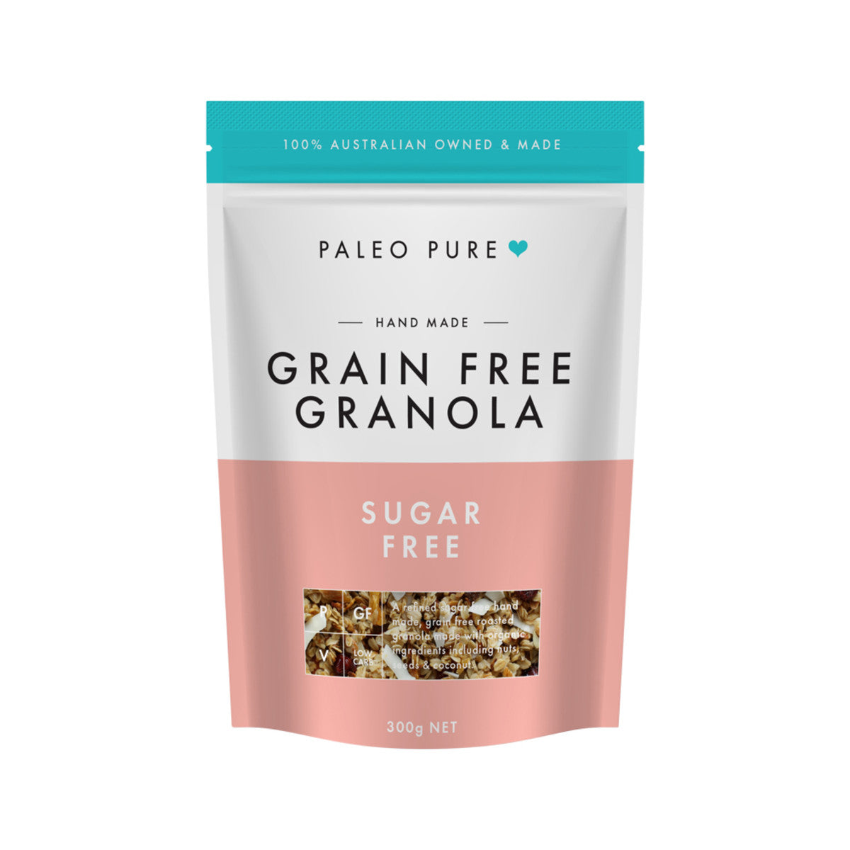 Paleo Pure Org Grain Free Granola Sugar Free 300g