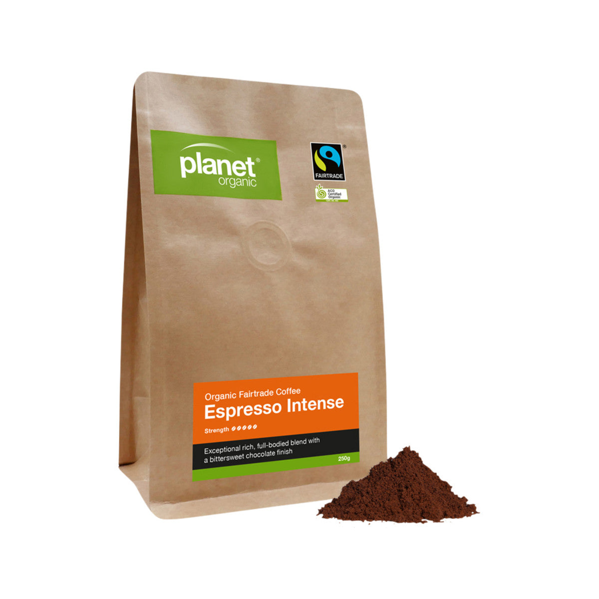 Planet Organic Coffee Espresso Intense Espresso Ground 250g