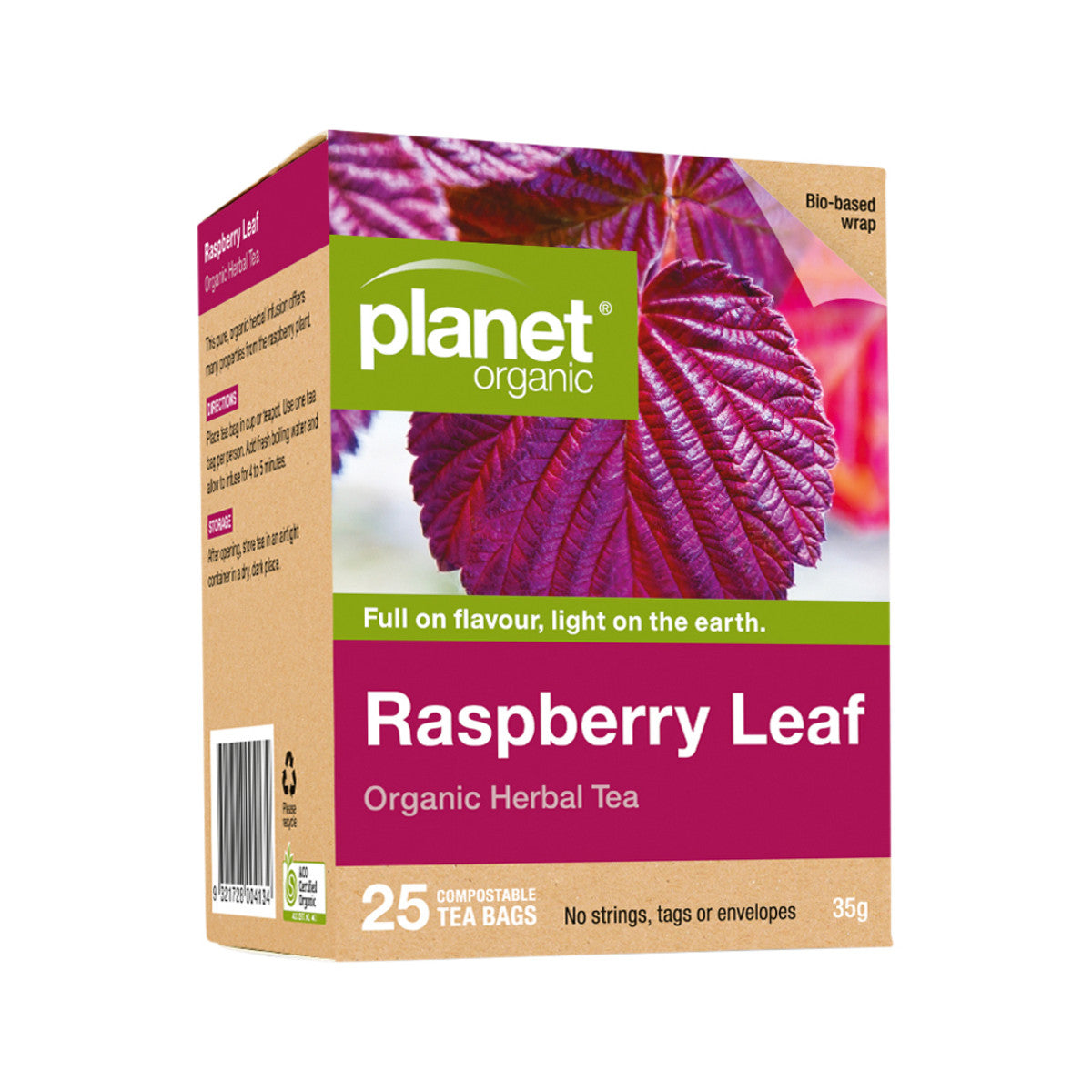 Planet Organic Raspberry Leaf Tea x 25 Tea Bags