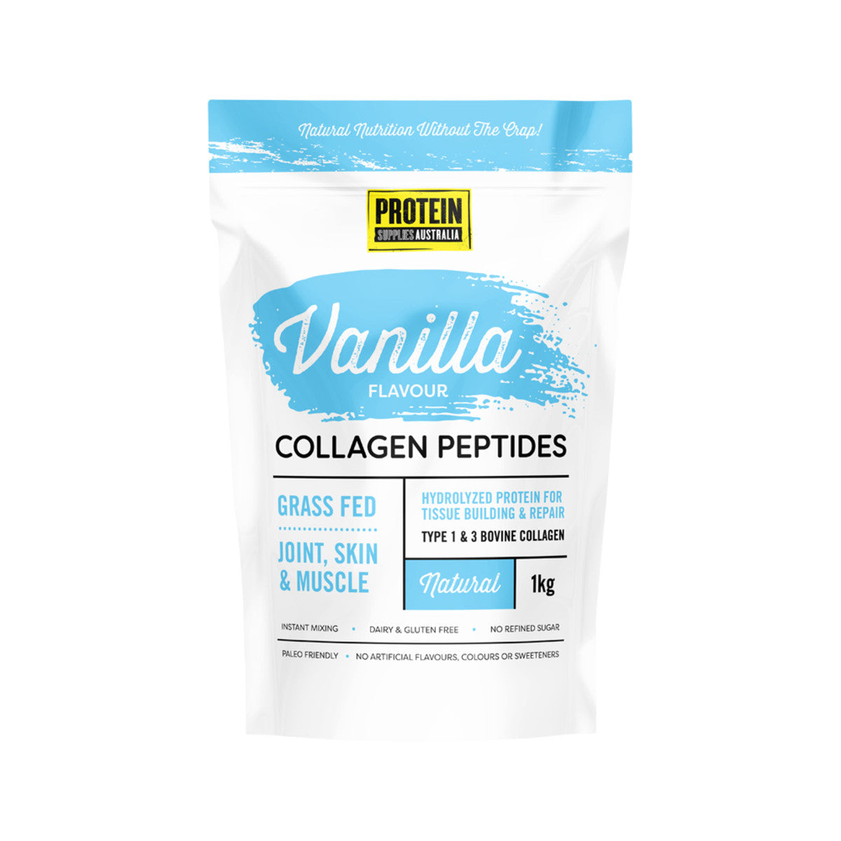 Protein Supplies Collagen Peptides Vanilla 1kg