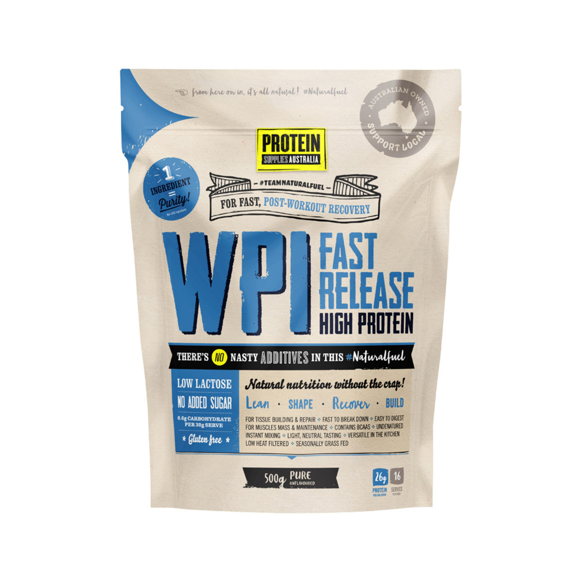 Protein Supplies Protein WPI Pure 500g