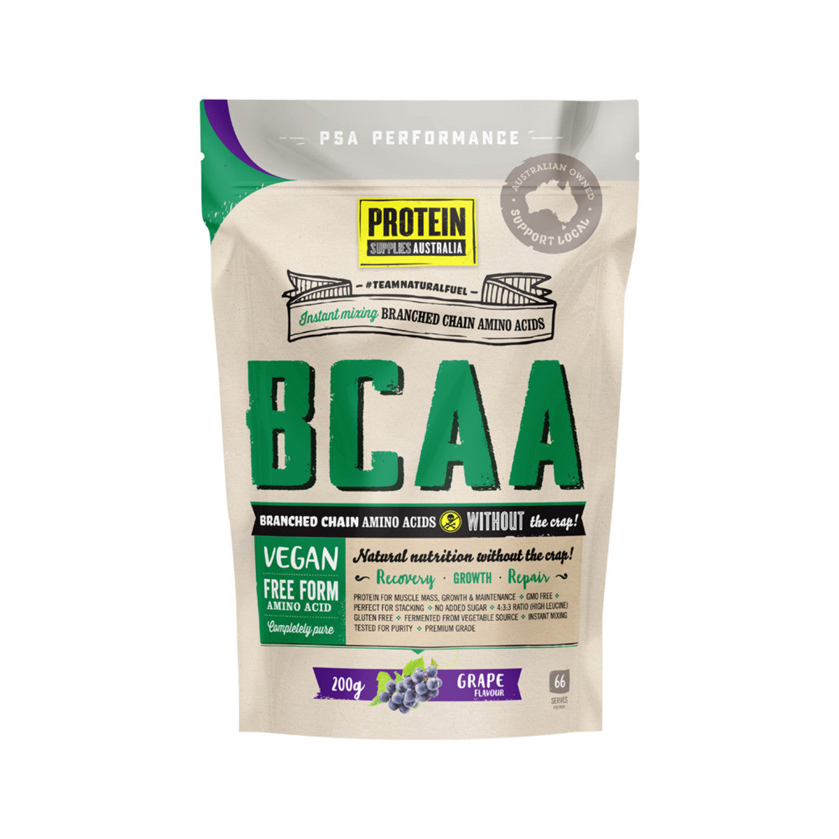Protein Supplies BCAA Grape 200g