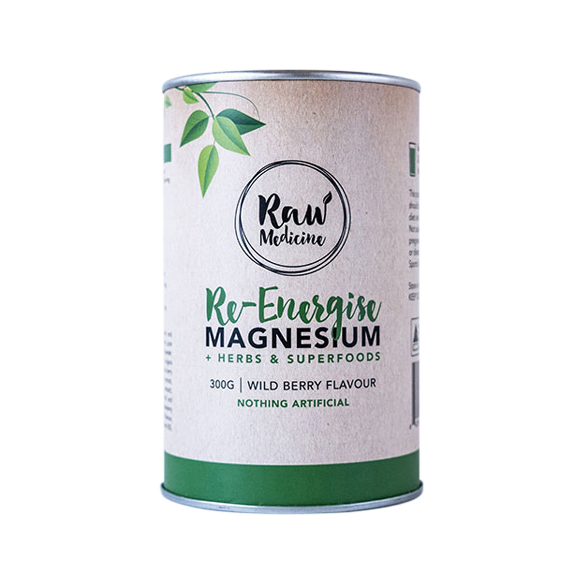 Raw Medicine - Re-Energise Magnesium + Herbs & Superfoods (Wild Berry Flavour)